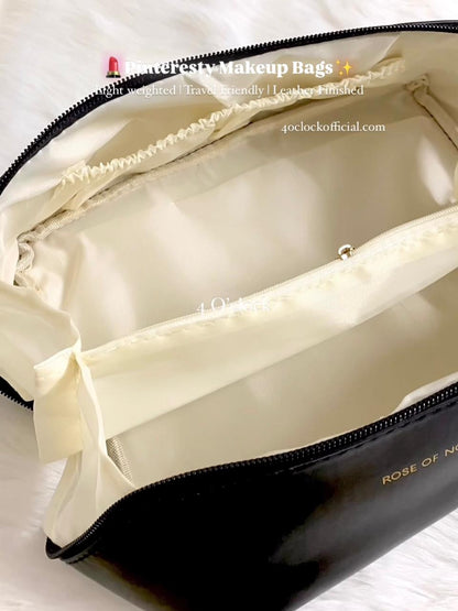 Makeup Bag: Black