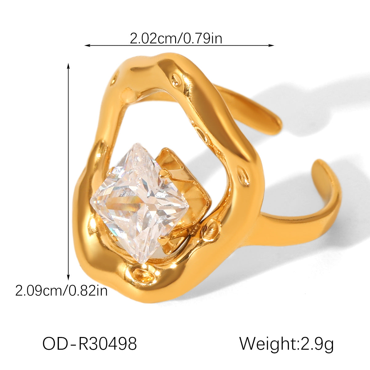 R319: Premium Stainless Steel Finger Ring