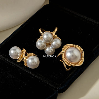 ✨RS85: Maximalistic Finger Ring Sets (Golden) - 3pcs (Adjustable-Non adjustable mixed sizes)