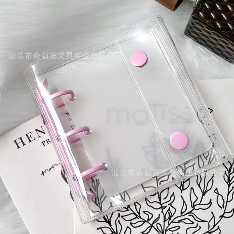 NO6: Nail Set Organizing Booklet: Pink (with free adhesive strips)