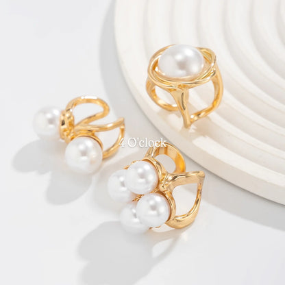 ✨RS85: Maximalistic Finger Ring Sets (Golden) - 3pcs (Adjustable-Non adjustable mixed sizes)