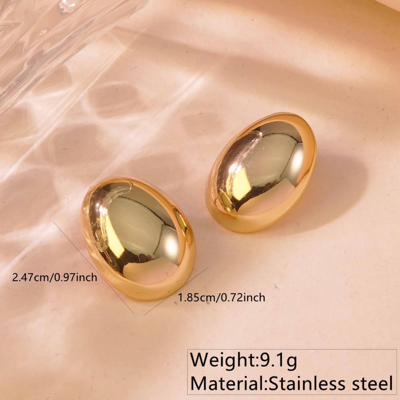 💫Stainless Steel Earrings: Egg💫