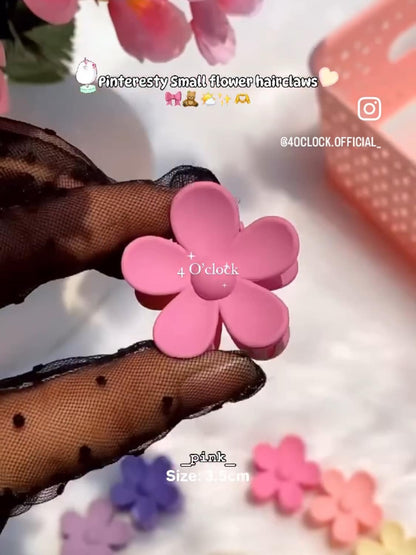 Small Flower Hairclaws: Pink