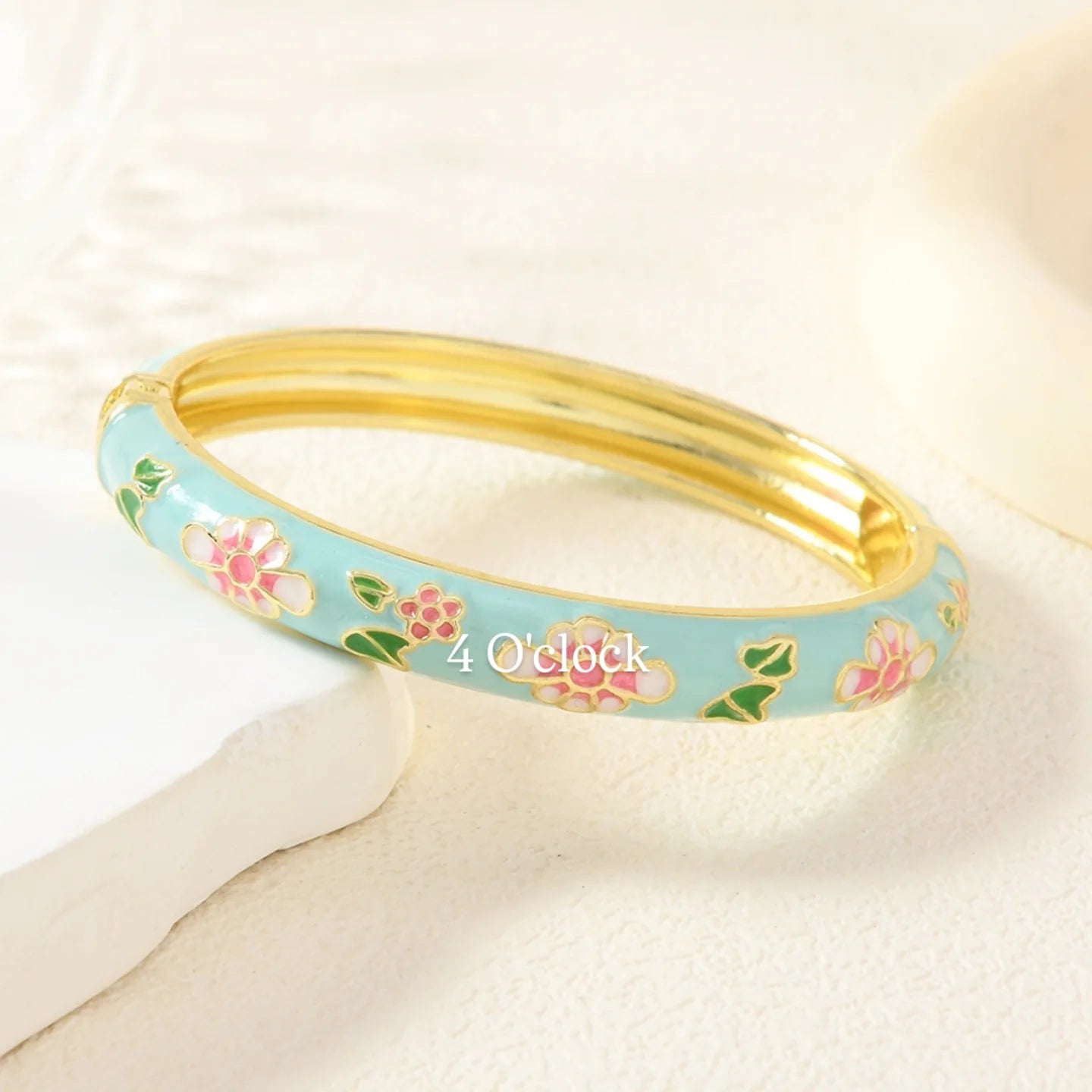 ✨🦢VC180: Vintage Victorian Enamel Bangles : Sea Nymph 🌸🕯️