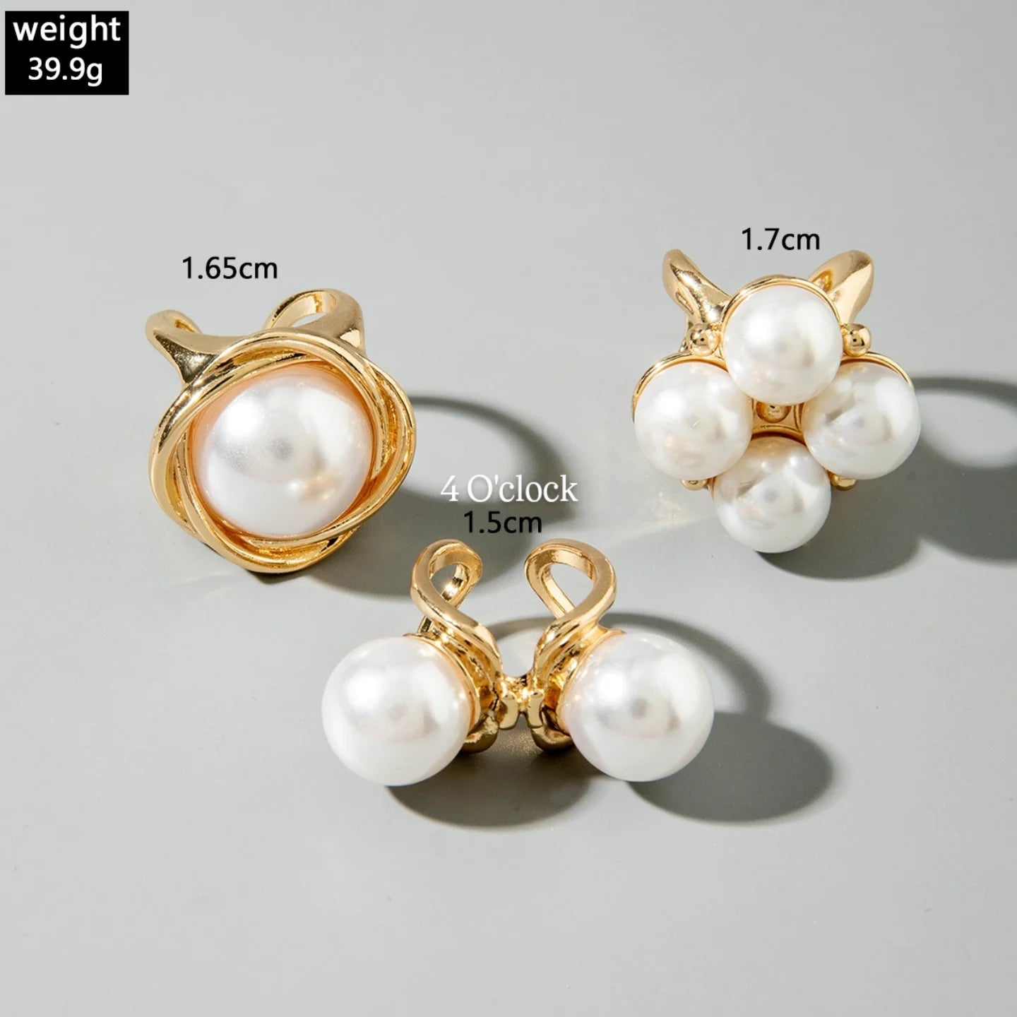 ✨RS85: Maximalistic Finger Ring Sets (Golden) - 3pcs (Adjustable-Non adjustable mixed sizes)