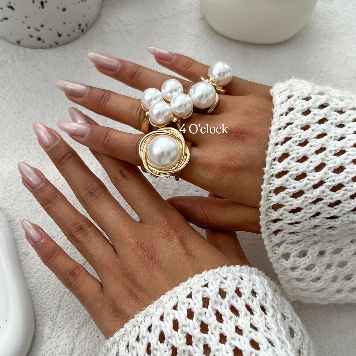 ✨RS85: Maximalistic Finger Ring Sets (Golden) - 3pcs (Adjustable-Non adjustable mixed sizes)
