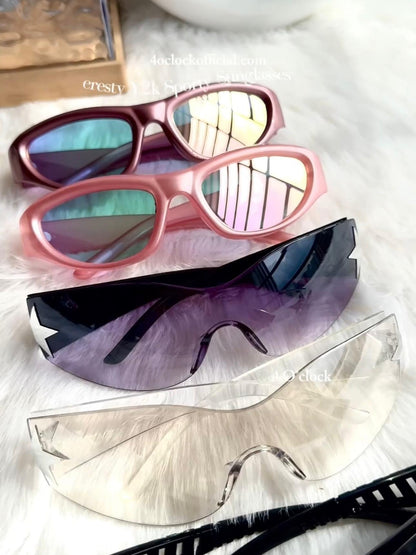 S32: Pinteresty Y2K Star sunglasses : Transparent (with box) Unisex
