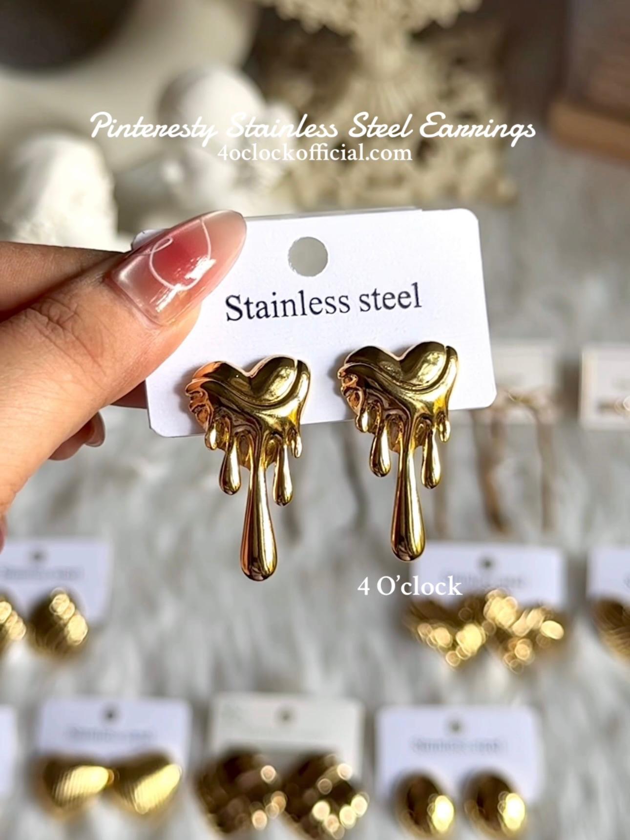 💫Stainless Steel Earrings: Melting Heart💫