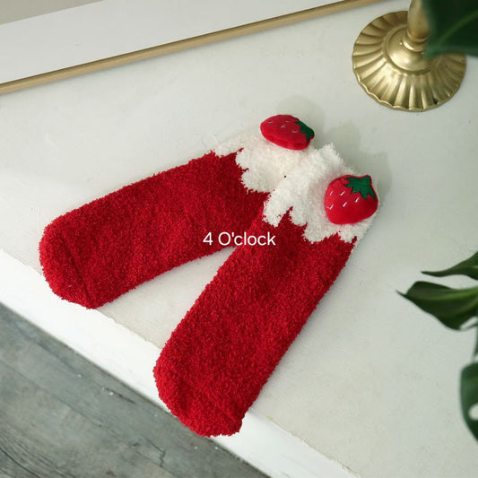 3D Fruity Socks: Strawberry