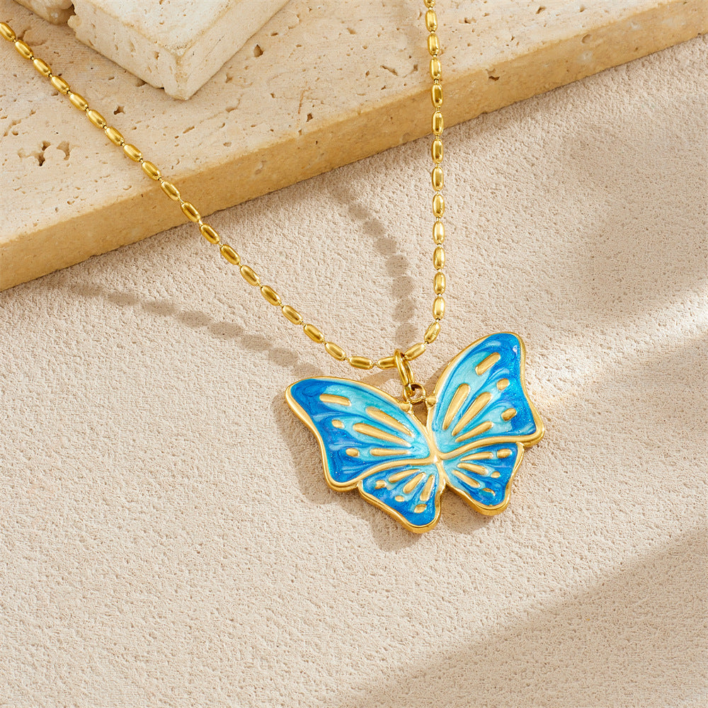 CN48: 18K Gold Plated Premium Stainless Steel Charm Necklace