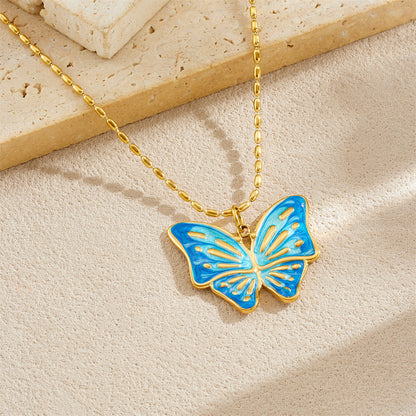 CN48: 18K Gold Plated Premium Stainless Steel Charm Necklace