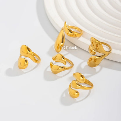 ✨RS103: Maximalistic Finger Ring Sets (Golden) - 5pcs (Full set adjustable)