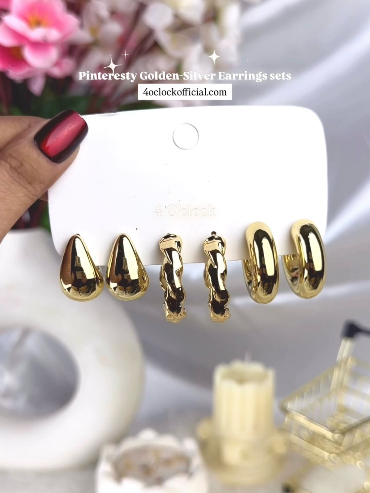 Golden Earrings sets: 15