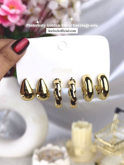 Golden Earrings sets: 15