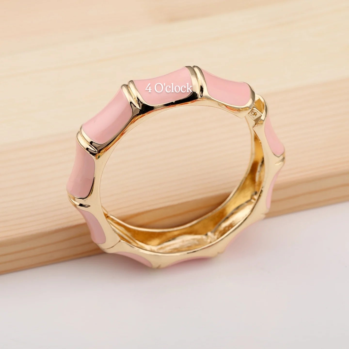 VC74: Vintage Victorian Enamel Bangles : Pink Hue