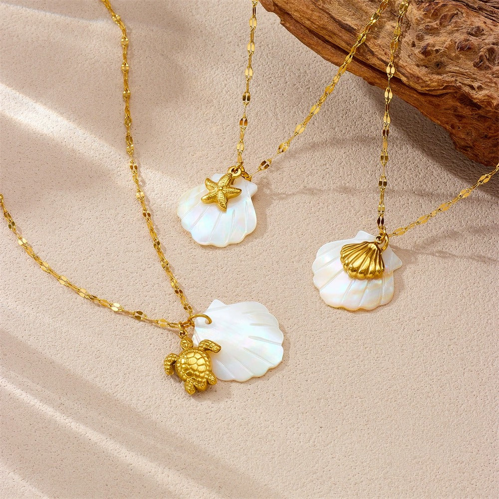 CN52: 18K Gold Plated Premium Stainless Steel Charm Necklace