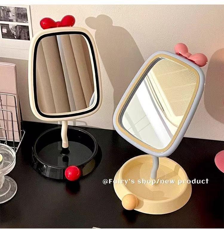 M15: Bow Stand Mirror: Cream
