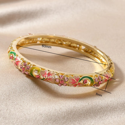 ✨🦢VC168: Vintage Victorian Enamel Bangles : Pretty Pink🌸🕯️