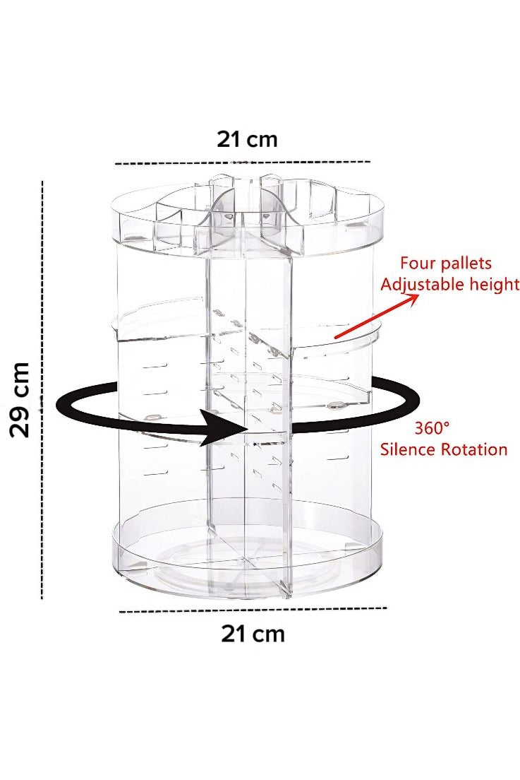 360° Rotating Makeup Organizer