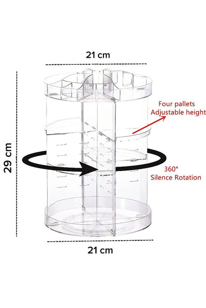 360° Rotating Makeup Organizer