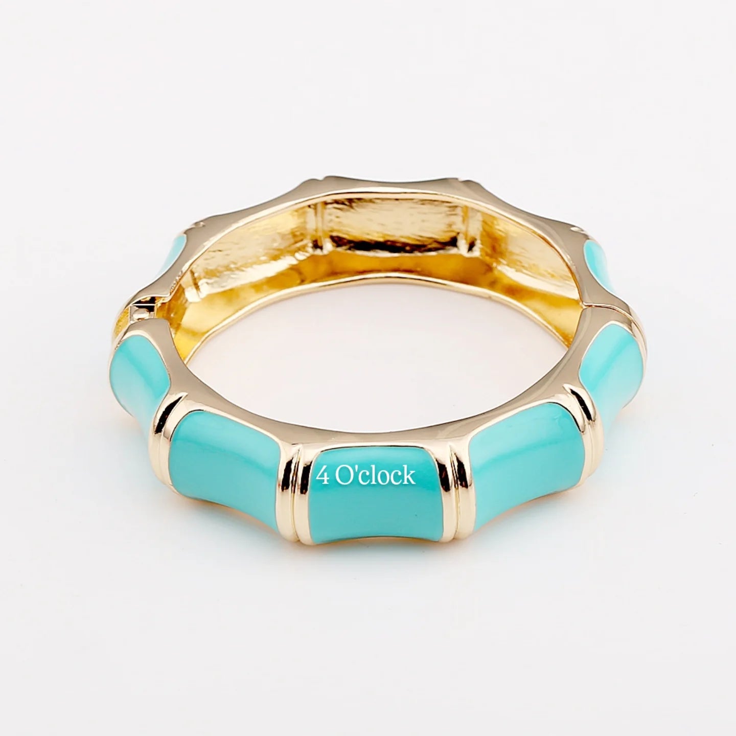 VC73: Vintage Victorian Enamel Bangles : Blue Breeze