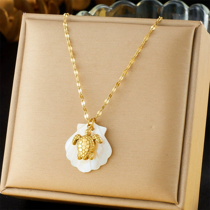 CN51: 18K Gold Plated Premium Stainless Steel Charm Necklace
