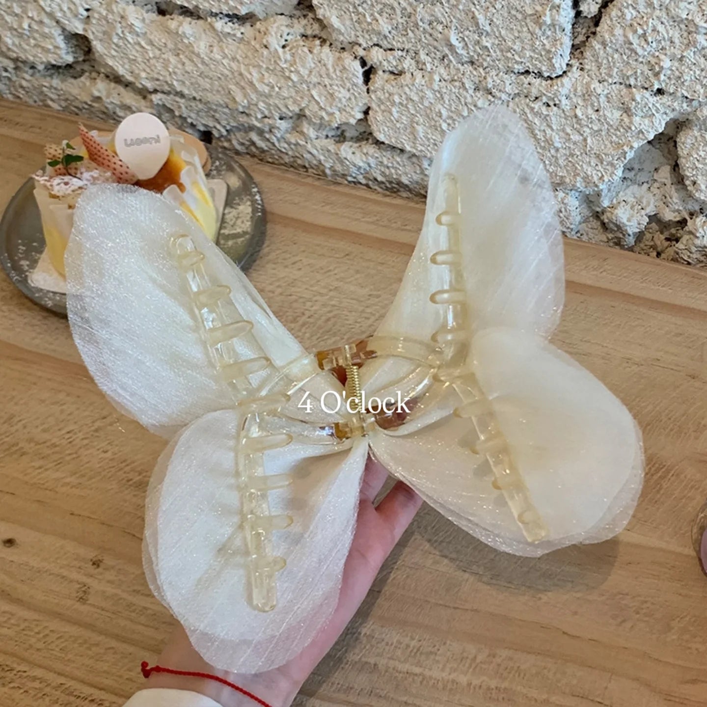 Pinteresty Soft Mesh Butterfly Hair Claws: Light Brown