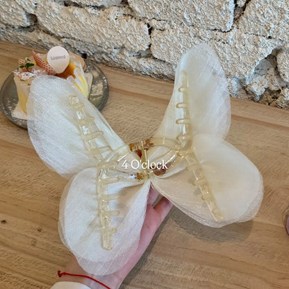 Pinteresty Soft Mesh Butterfly Hair Claws: Light Brown