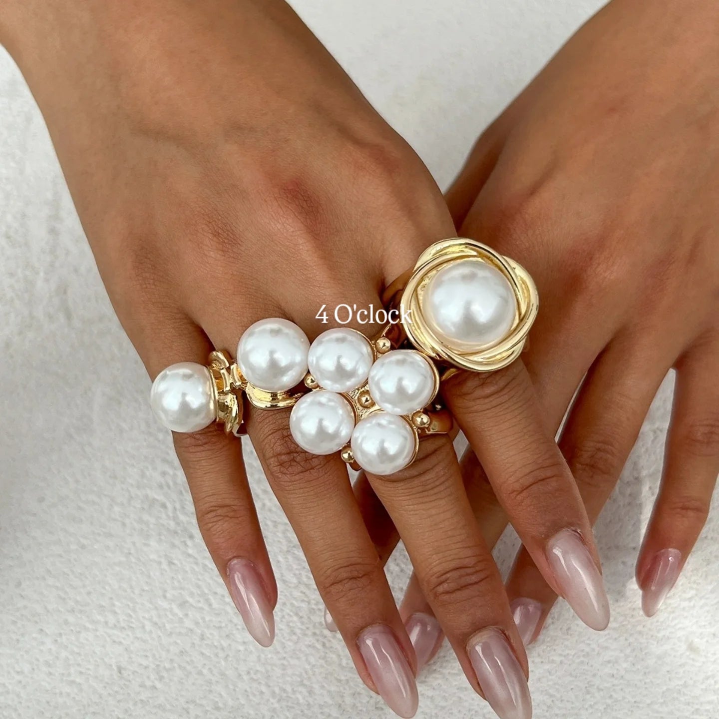 ✨RS85: Maximalistic Finger Ring Sets (Golden) - 3pcs (Adjustable-Non adjustable mixed sizes)