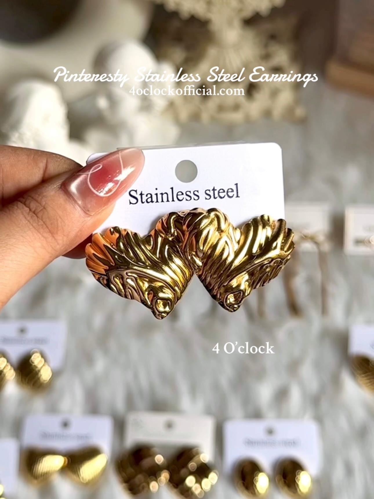 💫Stainless Steel Earrings: Heart Nerves💫