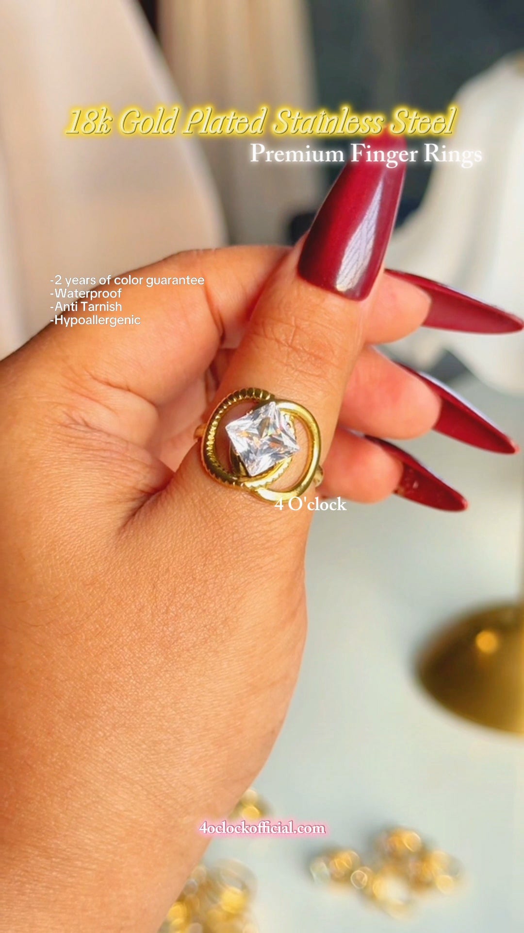R415: Premium Stainless Steel Finger Ring