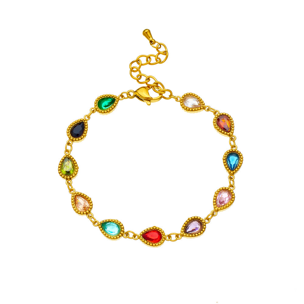 BN10: 18K Gold Plated Premium Stainless Steel Charm Bracelet