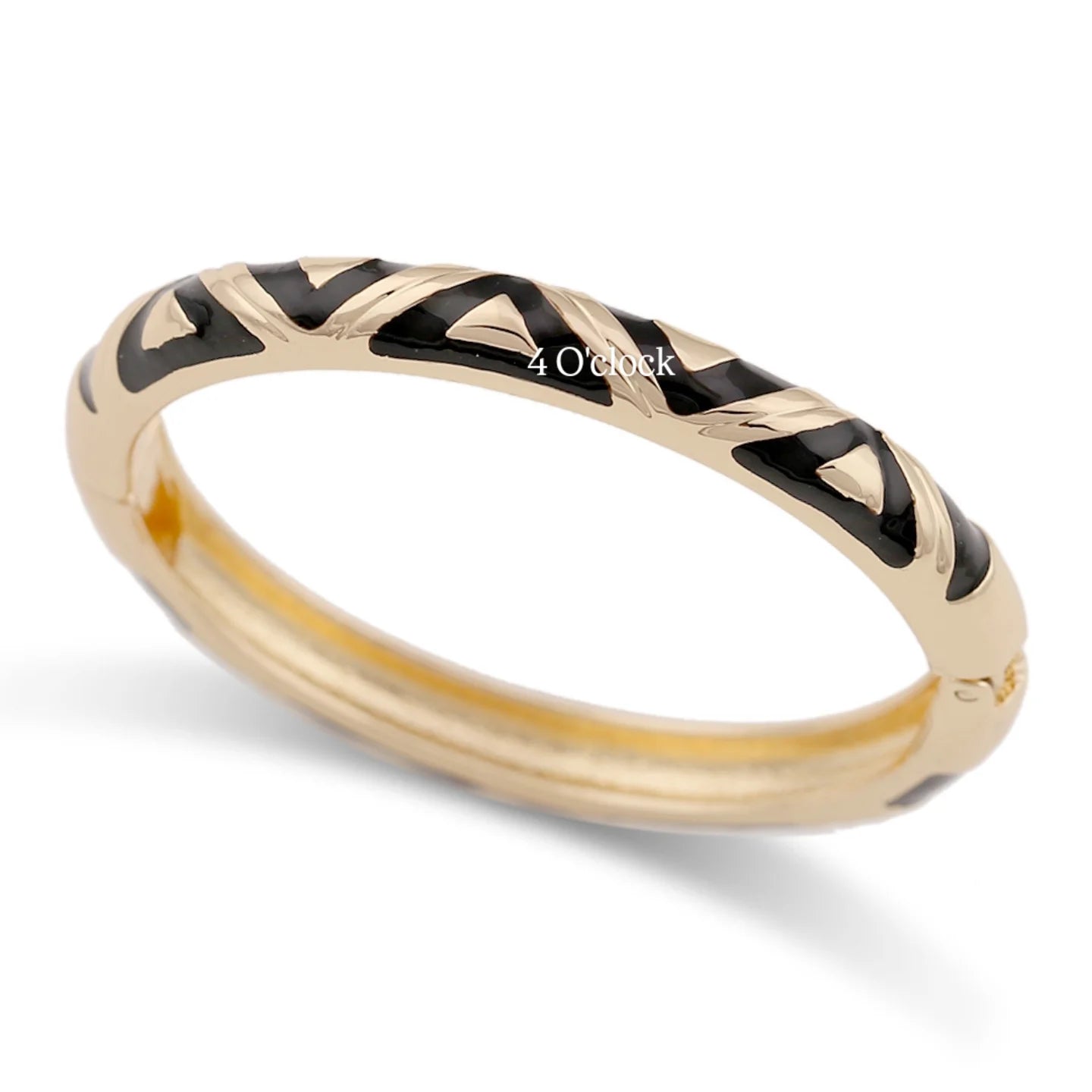 VC79: Vintage Victorian Enamel Bangles : Black Beauty