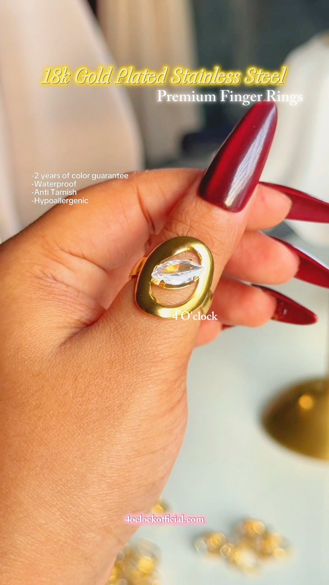 R412: Premium Stainless Steel Finger Ring