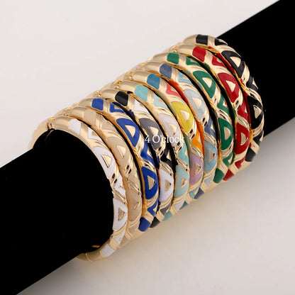 ✨🦢VC87: Vintage Victorian Enamel Bangles : Crimson Velvet 🌸🕯️