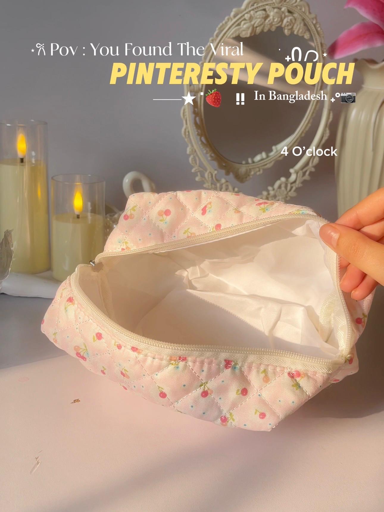 8. Pinteresty Makeup Bag: Cherry Pink