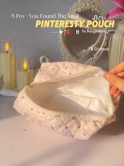 8. Pinteresty Makeup Bag: Cherry Pink