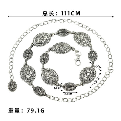 WC02: Pinteresty Waist Chains: Ethnic Silver