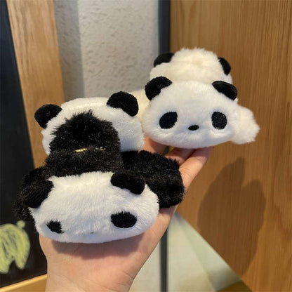 Plushy Panda Hairclaws: White