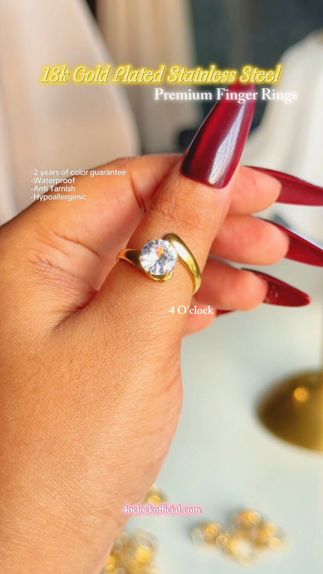 R413: Premium Stainless Steel Finger Ring