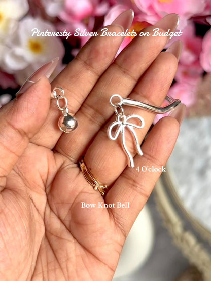 Pinteresty Silver Bracelets: Bow Knot Bell✨