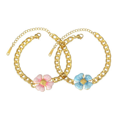 BN34: 18K Gold Plated Premium Stainless Steel Charm Bracelet