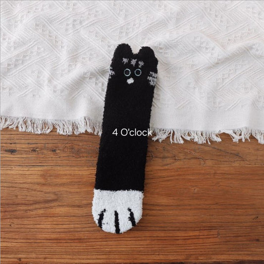 Cats/Bear Inspired Socks: Midnight Meow