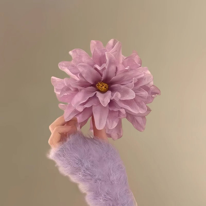 Moonflower Hairclip (side clip): Purple