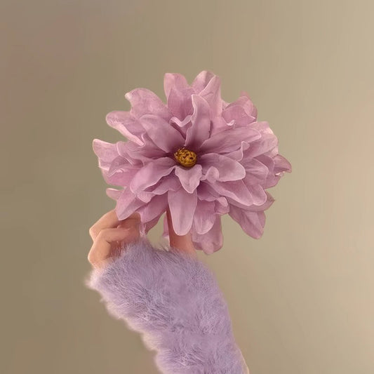 Moonflower Hairclip (side clip): Purple