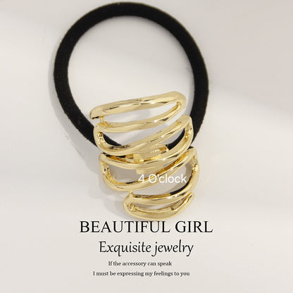Pinteresty Chunky Hairband: Golden Double M