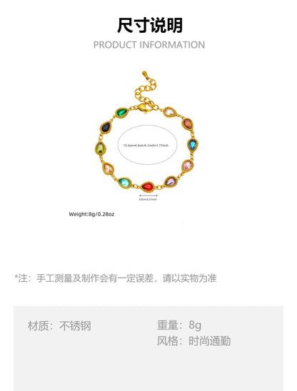 BN09: 18K Gold Plated Premium Stainless Steel Charm Bracelet