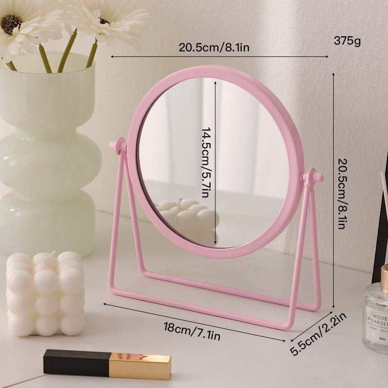 M34: Cosmetic Mirror: Pink Stand
