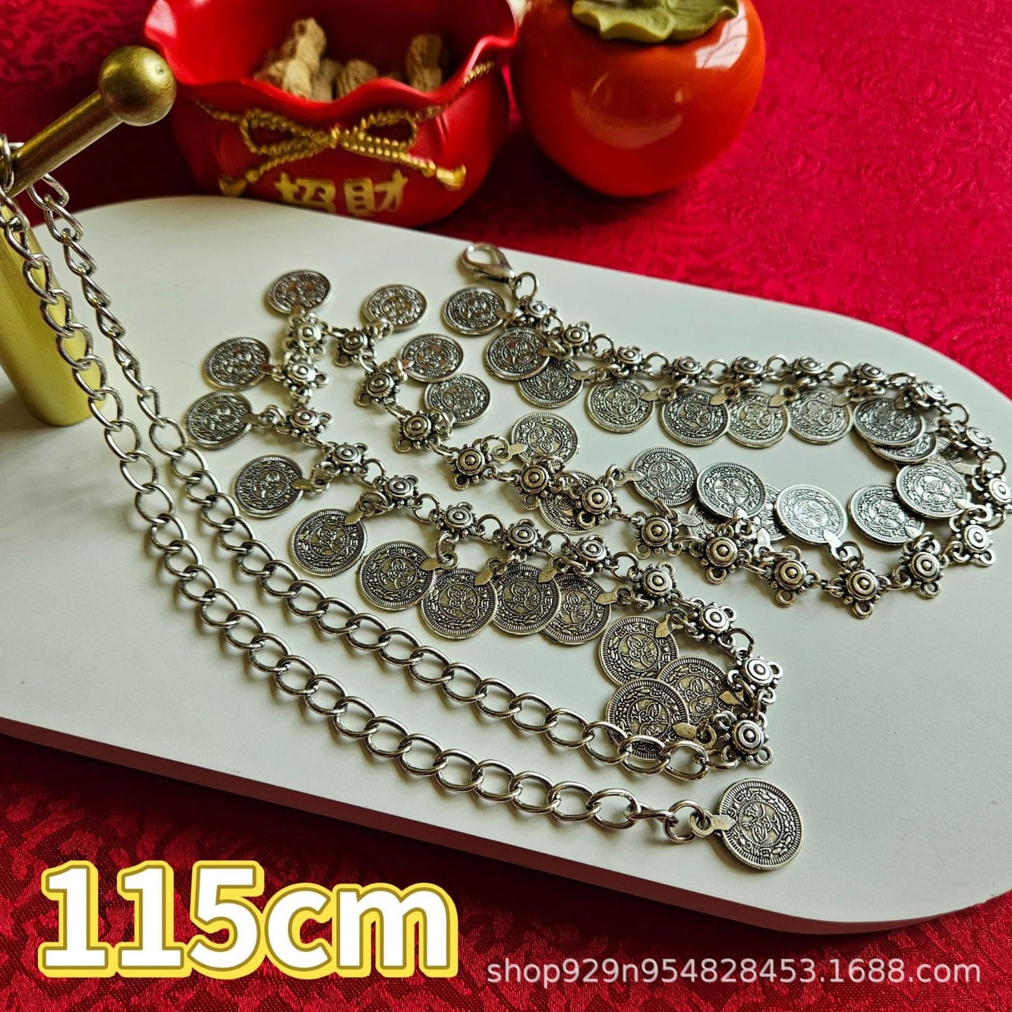 WC13: Pinteresty Waist Chains: Ancient Coin (Silver)