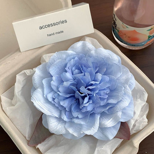 Artificial Flower Hairclaws: Light Blue
